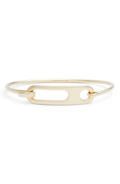 Shop Argento Vivo Hook On Hinge Bracelet In Gold
