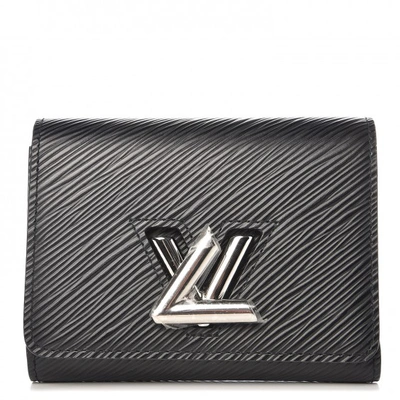 Pre-owned Louis Vuitton  Compact Wallet Twist Epi Noir Black