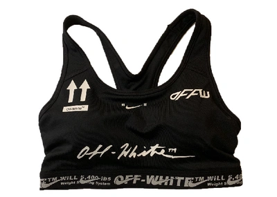 Pre-owned Off-white  Nike Sports Bra Black