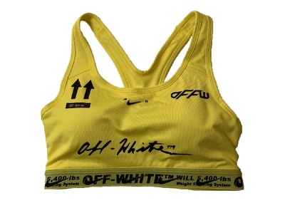 Pre-owned Off-white  Nike Sports Bra Yellow