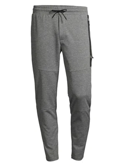 Shop Greyson Sequoia Tapered Joggers In Smoke Heather