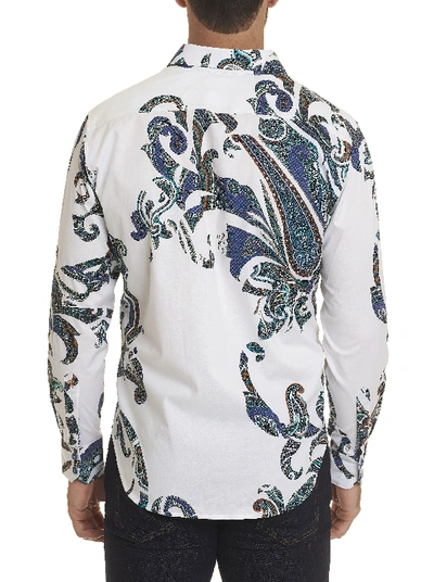 Shop Robert Graham Men's Marlo Sport Shirt In White Size: 4xl By