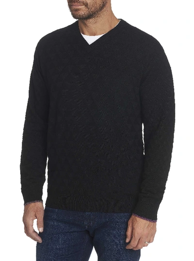Shop Robert Graham Men's Randie Sweater In Black Size: 4xl By