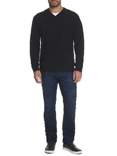 Shop Robert Graham Men's Randie Sweater In Black Size: 4xl By