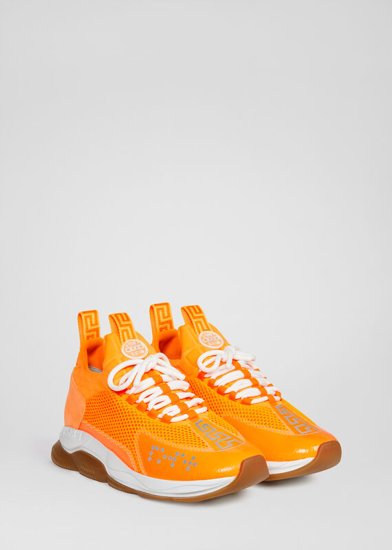 orange versace sneakers