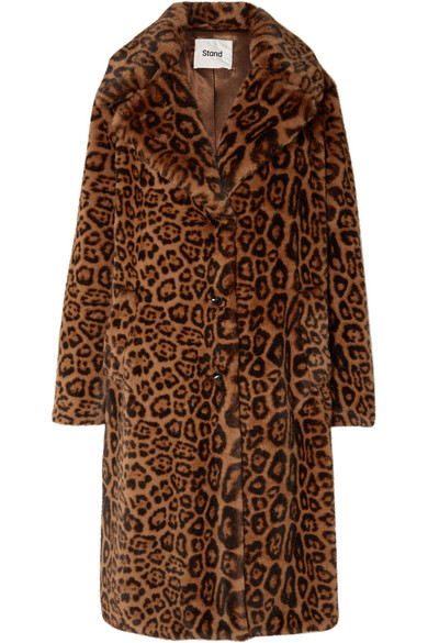 Stand Studio Fanny Leopard-print Faux Fur Coat In Leopard Print | ModeSens