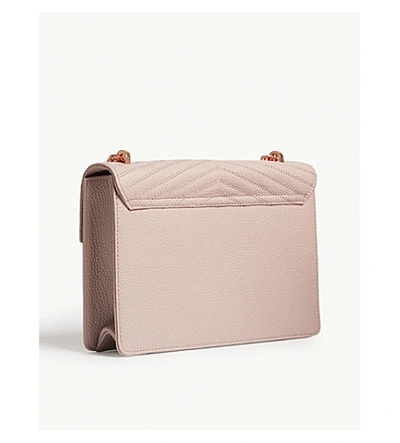 Shop Ted Baker Kalila Envelope Leather Cross-body Bag In Pl-pink