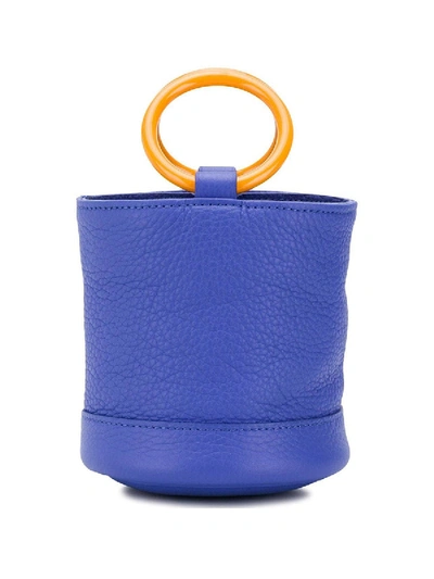 Shop Simon Miller Small Leather Bonsai Bucket Bag Purple
