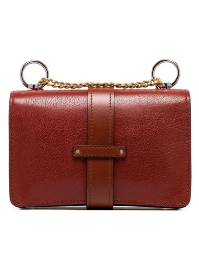 Shop Chloé Aby Chain Shoulder Bag Sepia Brown