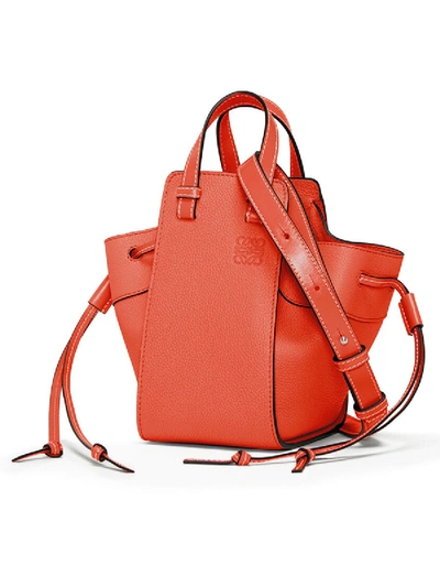 Shop Loewe Hammock Drawstring Mini Bag In Orange