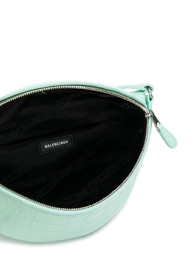 Shop Balenciaga Xxs Souvenir Belt Bag In Green