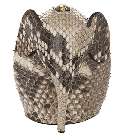 Shop Loewe Elephant Python-leather Coin Purse In Natural
