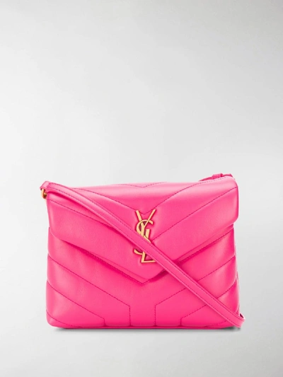 Shop Saint Laurent Lou Lou Shoulder Bag In Pink