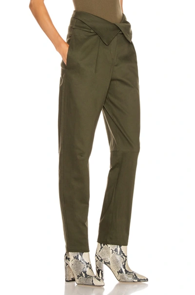 Shop The Range Petite Corduroy Fold Over Pant In Deep Woods