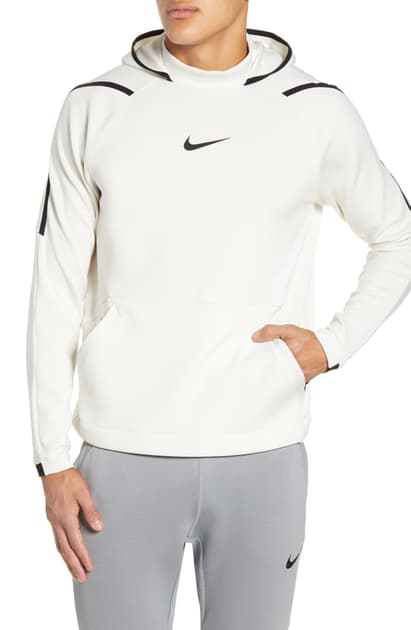 Nike Pro Dri-fit Fleece Hoodie In Phantom/ Phantom | ModeSens