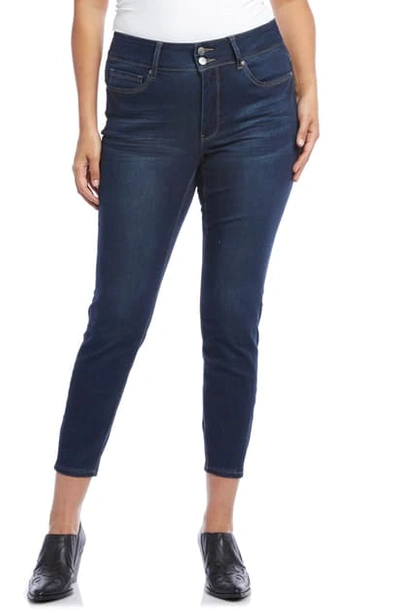Shop Karen Kane Crop Skinny Jeans In Blue