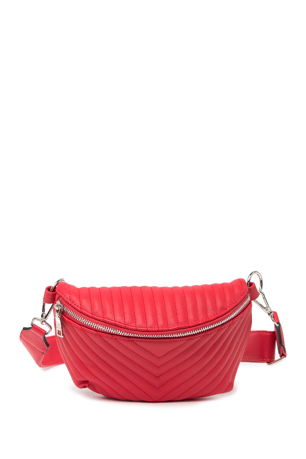 red steve madden fanny pack