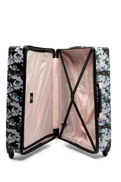 Shop Vince Camuto Indigo 28" Hardside Spinner Suitcase In Black Lilly Floral