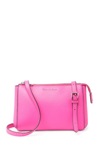 Shop Marc Jacobs The Commuter Crossbody Bag In Vivid Pink