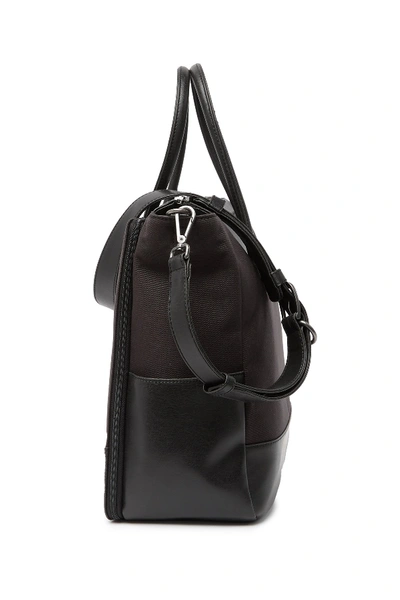 Shop Matt & Nat Percio Vegan Leather Diaper Bag In Black