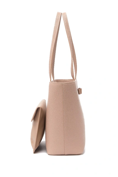 Shop Ted Baker Jessica Leather Tote In Taupe