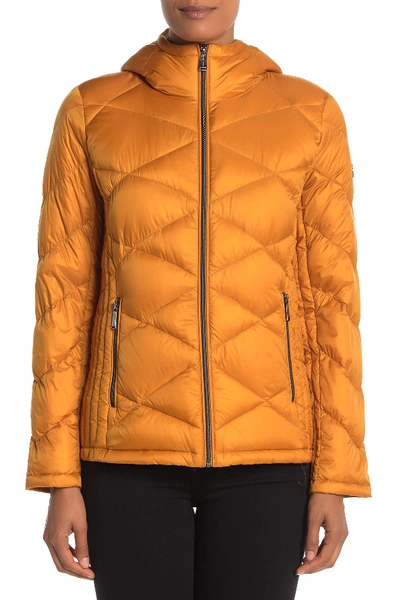 Michael Michael Kors Quilted Packable Jacket In Marigold | ModeSens