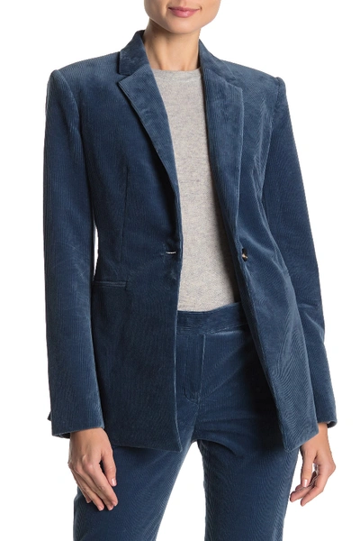 Shop Theory Corduroy Power Jacket In Metal Blue