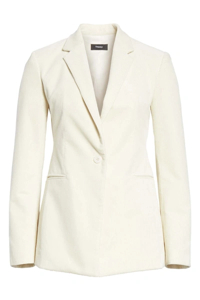 Shop Theory Corduroy Power Jacket In Dover White