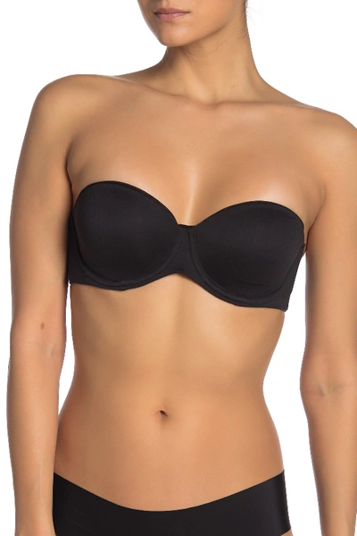 Calvin Klein Lightly Lined Constant Strapless Bra Qf5528 In Black