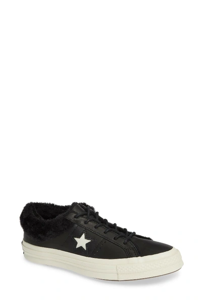 orden peligroso Responder Converse One Star Street Warmer Faux Fur Lined Low Top Sneaker (unisex) In  Black/black/egr | ModeSens