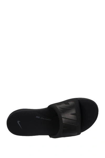Shop Nike Ultra Comfort 3 Slide Sandal In 002 Black/black