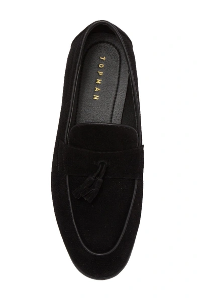 Shop Topman Prince Tassel Loafer In Black