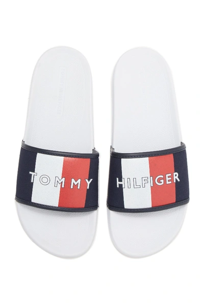 Shop Tommy Hilfiger Emmie Slide Sandal In Whifb