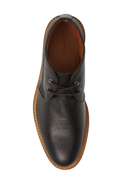 Shop Supply Lab Eli Leather Chukka Boot In Black