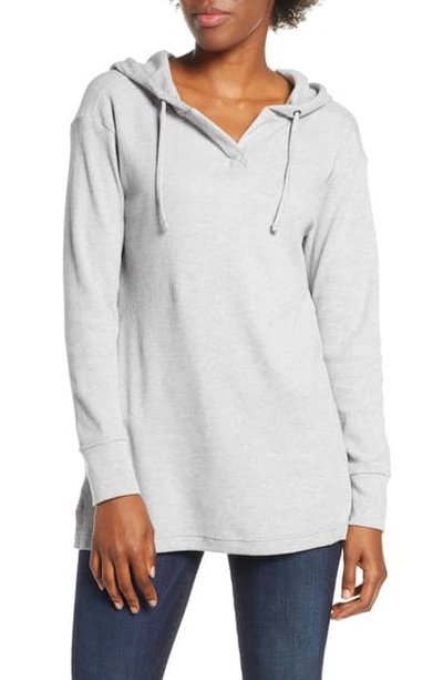 Shop Patagonia Hooded Waffle Tunic In Dftg Drifter Grey