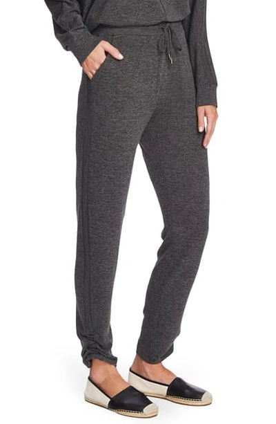 Shop Vince Camuto Cozy Ruched Leg Jogger Pants In Med Heather Grey