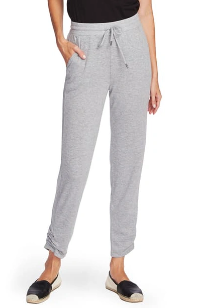 Shop Vince Camuto Cozy Ruched Leg Jogger Pants In Silver Heather