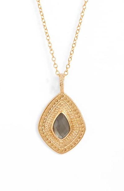 Shop Anna Beck Quartz Kite Pendant Necklace (nordstrom Exclusive) In Gold/ Grey Quartz