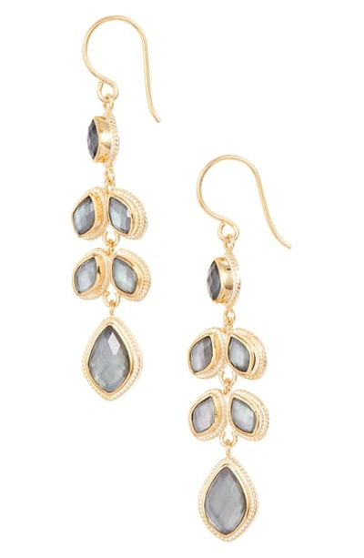 Shop Anna Beck Quartz Kite Chandelier Earrings (nordstrom Exclusive) In Gold/ Grey Quartz