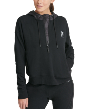 half zip fleece hoodie