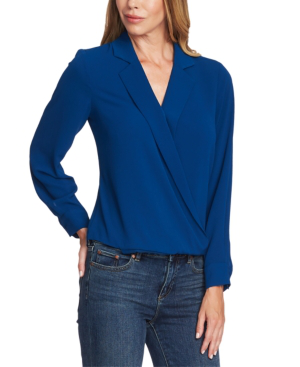vince camuto faux wrap top
