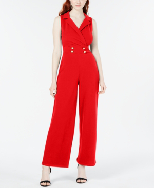 juniors red jumpsuit