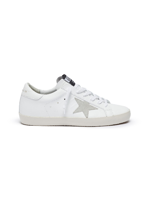 golden goose superstar g68 leather trainers