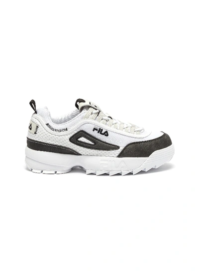 Shop Fila 'disruptor Ii Lite' Leather Panelled Sneakers In White