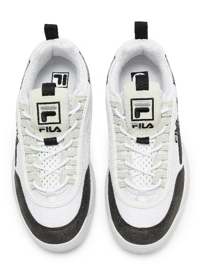 Shop Fila 'disruptor Ii Lite' Leather Panelled Sneakers In White