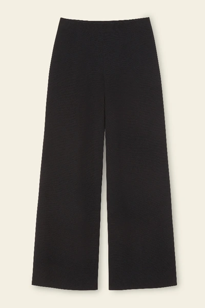 Shop Mansur Gavriel Wool Milano Trousers In Black