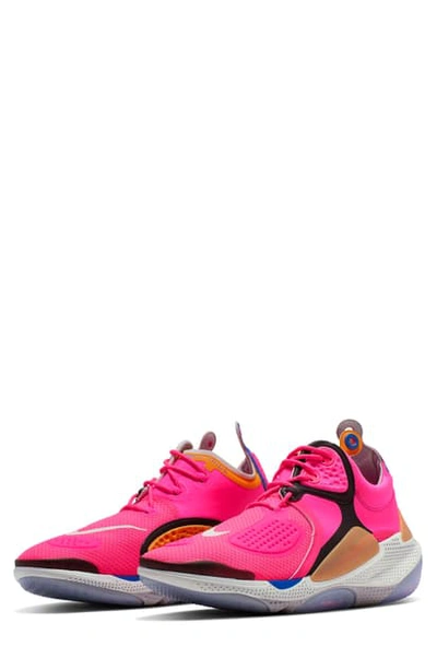 Shop Nike Joyride Cc3 Setter Mid-top Sneaker In Hyper Pink/ Kumquat/ Black