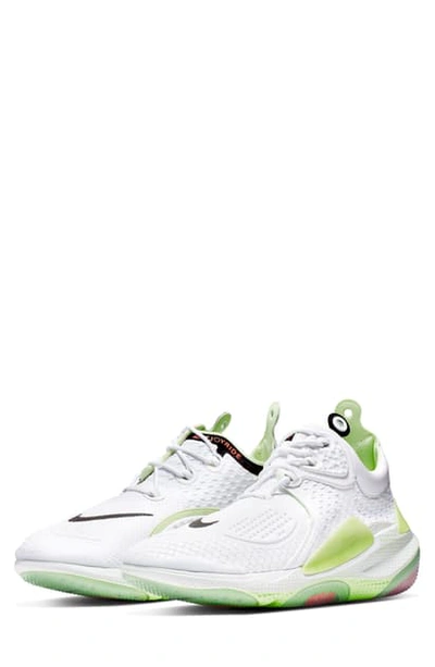 Shop Nike Joyride Cc3 Setter Mid-top Sneaker In White/ Black/ Barely Violet