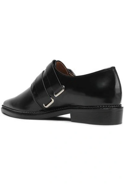 Shop Toga Pulla Woman Embellished Glossed Leather Brogues Black