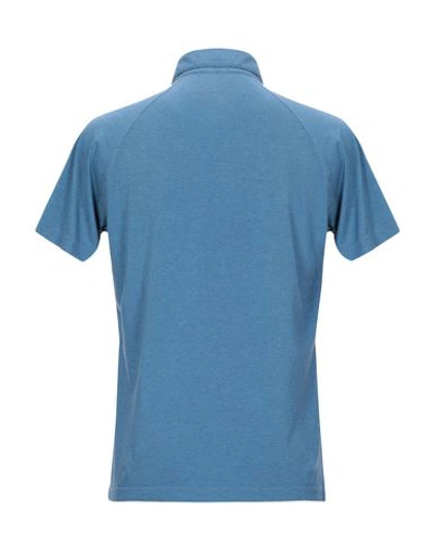 Shop Drumohr Polo Shirt In Pastel Blue